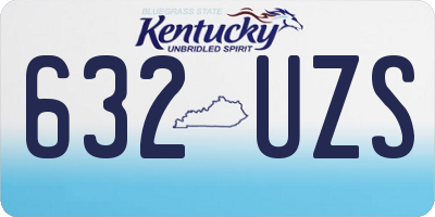 KY license plate 632UZS