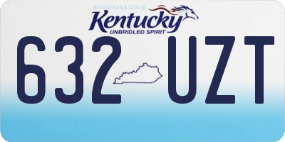 KY license plate 632UZT