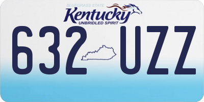 KY license plate 632UZZ