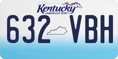 KY license plate 632VBH