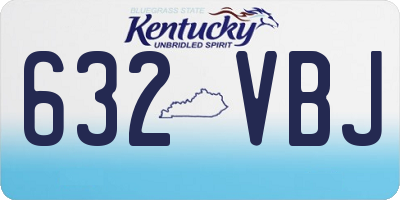 KY license plate 632VBJ