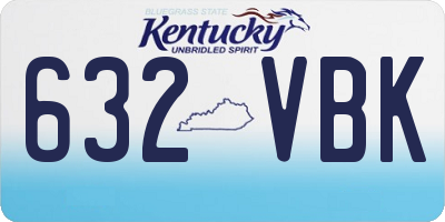 KY license plate 632VBK