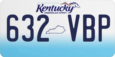 KY license plate 632VBP