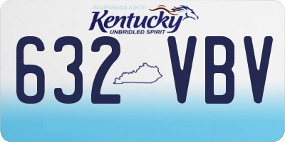 KY license plate 632VBV