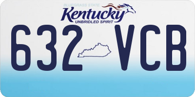 KY license plate 632VCB
