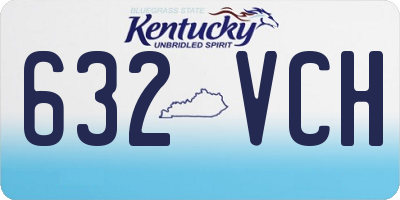 KY license plate 632VCH