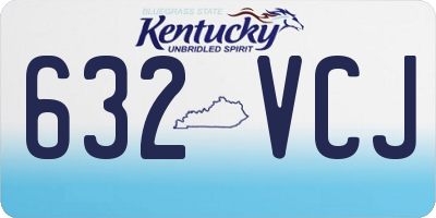 KY license plate 632VCJ