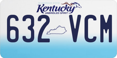 KY license plate 632VCM