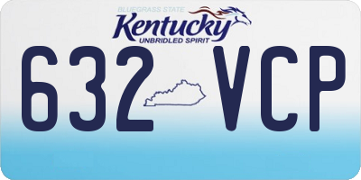 KY license plate 632VCP