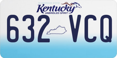 KY license plate 632VCQ