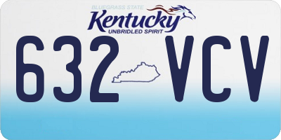 KY license plate 632VCV