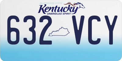 KY license plate 632VCY