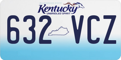 KY license plate 632VCZ