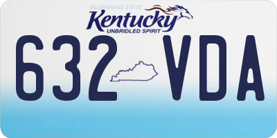 KY license plate 632VDA