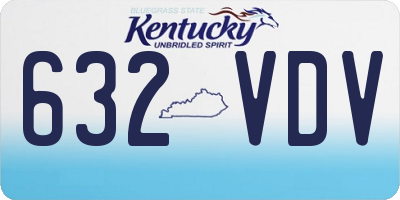 KY license plate 632VDV