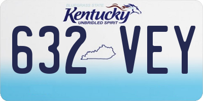 KY license plate 632VEY