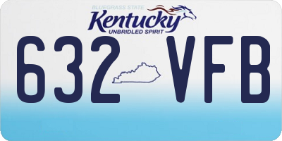KY license plate 632VFB
