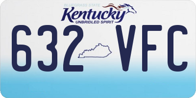 KY license plate 632VFC