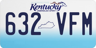 KY license plate 632VFM