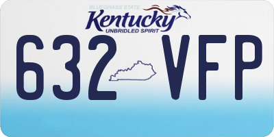 KY license plate 632VFP