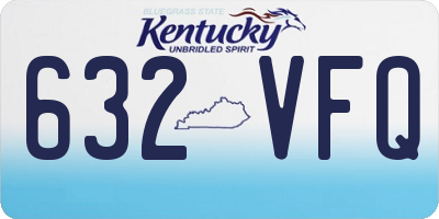KY license plate 632VFQ
