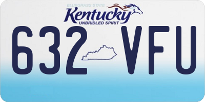 KY license plate 632VFU