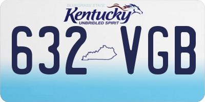 KY license plate 632VGB