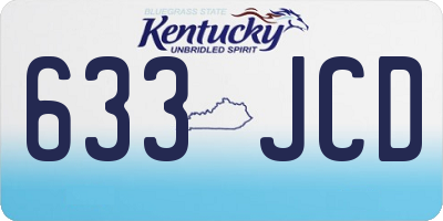 KY license plate 633JCD