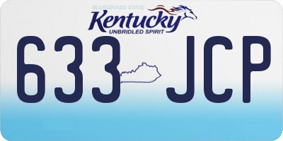 KY license plate 633JCP