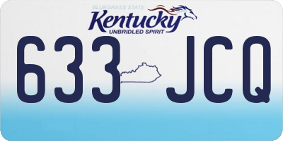 KY license plate 633JCQ