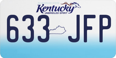 KY license plate 633JFP