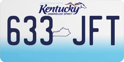 KY license plate 633JFT