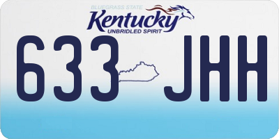 KY license plate 633JHH