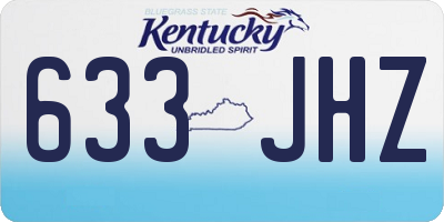 KY license plate 633JHZ