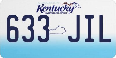 KY license plate 633JIL