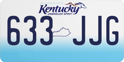 KY license plate 633JJG