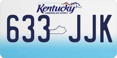 KY license plate 633JJK