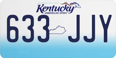 KY license plate 633JJY