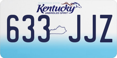 KY license plate 633JJZ