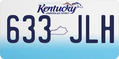 KY license plate 633JLH