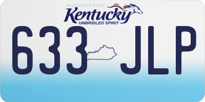 KY license plate 633JLP