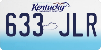 KY license plate 633JLR