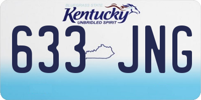 KY license plate 633JNG