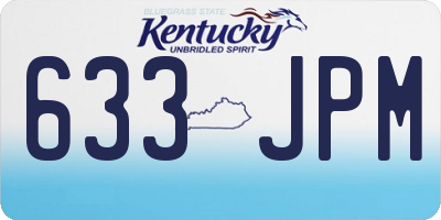 KY license plate 633JPM