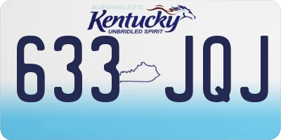 KY license plate 633JQJ