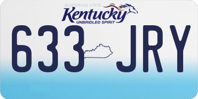 KY license plate 633JRY