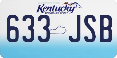 KY license plate 633JSB