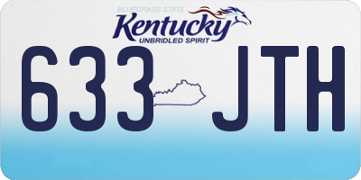 KY license plate 633JTH