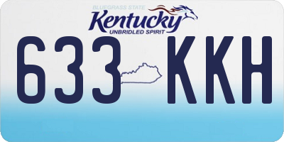KY license plate 633KKH