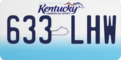 KY license plate 633LHW